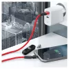 Cable USB RealPower MagneticCharge3 1m USB A negro azul rojo