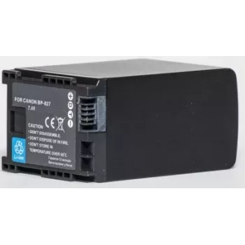 Batería de cámara recargable Extra Digital BP-827, Li-ion 3200 mAh, compatible con Canon BP-827