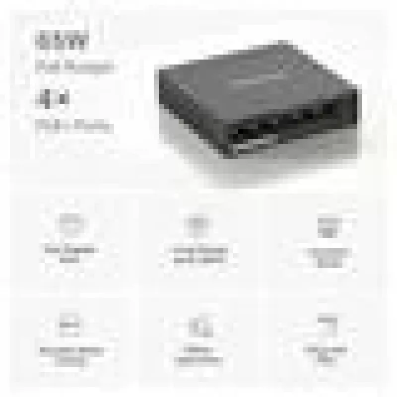 Mercusys switch de sobremesa Gigabit de 5 puertos con 4 puertos PoE+