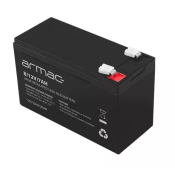 Batería para SAI ARMAC B/12V/7AH — plomo-ácido AGM 12V 7Ah, corriente de descarga máx. 110A, carcasa ABS
