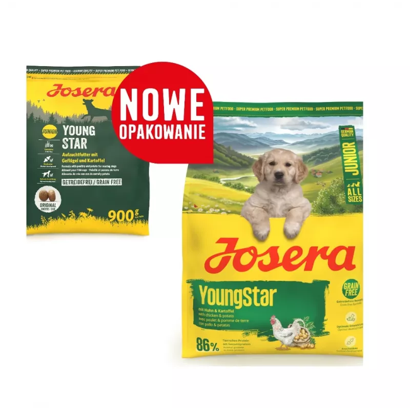 Pienso seco para cachorros JOSERA Junior YoungStar, bolsa de 3 kg, alimento completo para cachorros