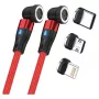 Cable USB RealPower MagneticCharge2 1 m rojo carga rápida transferencia de datos
