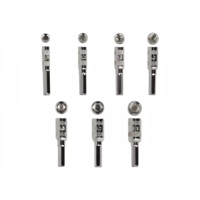 Set de destornilladores DeLOCK 90551 8 piezas Vaso hexagonal exterior 2,5 - 5,5 mm