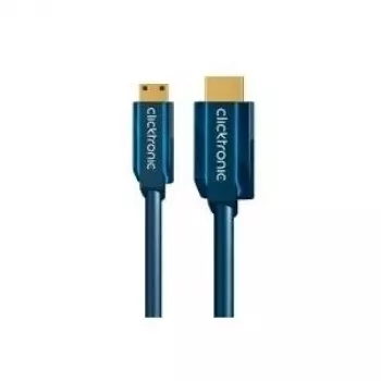 Cable adaptador Mini-HDMI+ con Ethernet (HDMI A/HDMI Mini C) – 2,0 m Adaptador High-Speed HDMI a Mini-HDMI