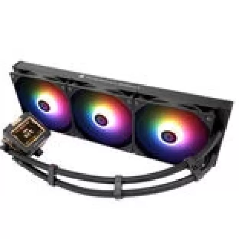Disipador de CPU Thermalright Frozen Warframe 420 negro ARGB — ventilador ARGB de 140 mm, radiador de 420 mm