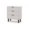 Cómoda SCANDI 3S estrecha, color crema