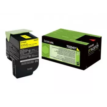 Tóner Lexmark Cartridge 702HY amarillo 70C2HY0 3000 páginas