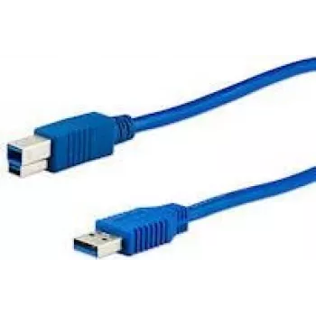 Cable USB e+p CC 302 USB 3.2 Gen 1 1,5 m USB A USB B azul