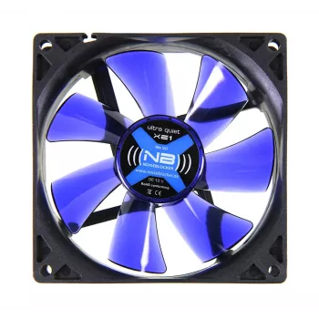 Ventilador para carcasa de ordenador NoiseBlocker BlackSilentFan XE1 92 mm, 1500 rpm, 17 dB, 50 m³/h, 4 V, negro