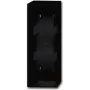 BUSCH JAEGER Caja de superficie 3 elementos negro mate 1703-885