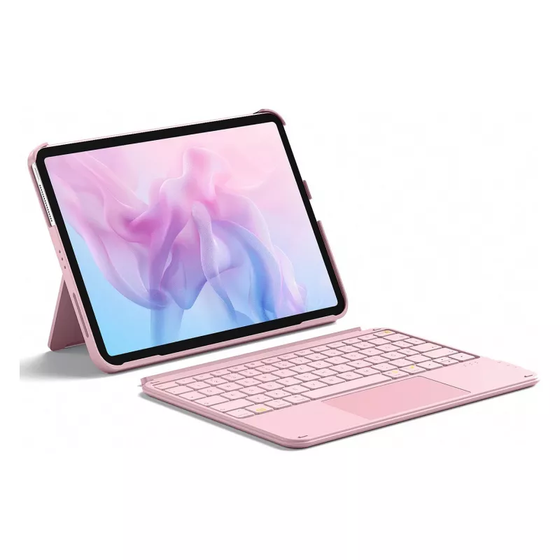 Inateck KB04122 Ace Touch funda con teclado para iPad 11 / iPad Air 4/5, QWERTZ, rosa