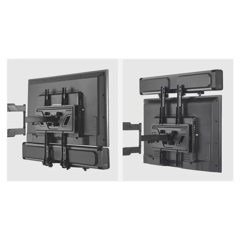 Maclean MC-914 soporte universal para barra de sonido bajo el televisor, hasta 15 kg, VESA
