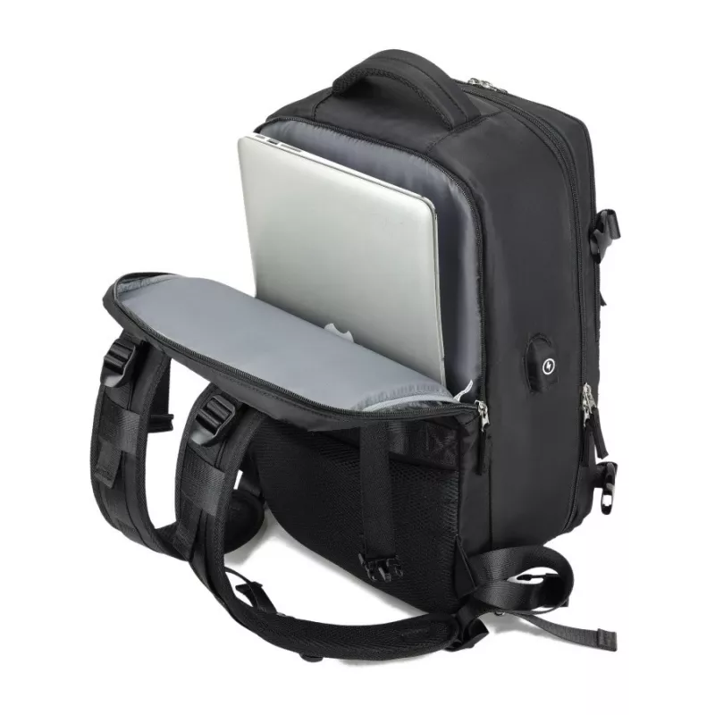 Mochila de viaje de cabina NOVEEN CTB400, 40x20x25 cm, negra