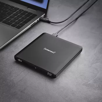 Intenso EOD 500BD Slim grabadora Blu-ray externa, USB 3.2 Gen 1, negro