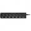 Regleta Brennenstuhl con interruptor individual 6 tomas – 6 dispositivos conmutables individualmente, cable de 2 m, negro