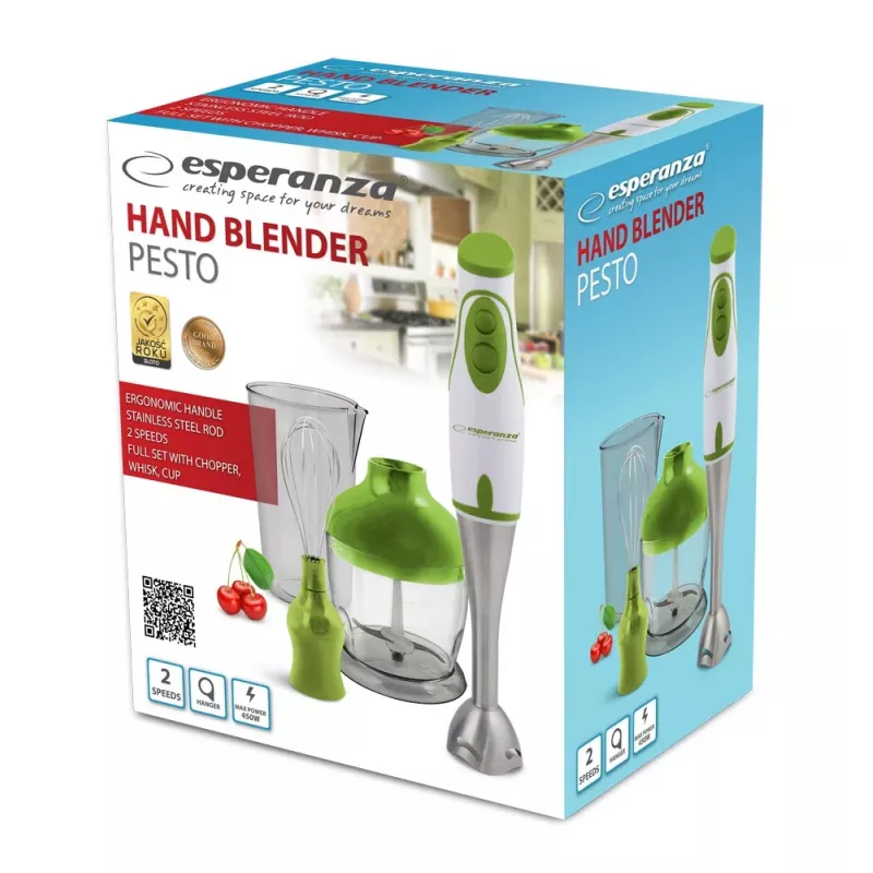 Esperanza EKM003G batidora de mano 0,75 L verde, blanca 450 W