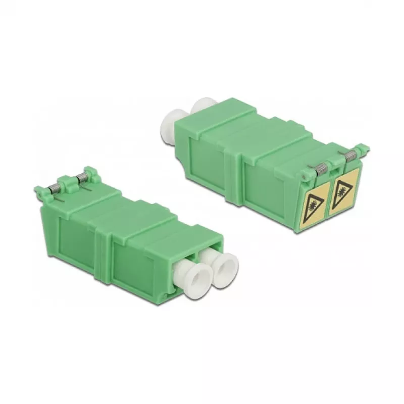 Acoplador de fibra óptica DeLOCK 85927 LC dúplex hembra a hembra 4 uds.