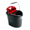 Cubo con escurridor de fregona Vileda 157870 — negro, 10 L, compatible con Ultramax y Ultramax XL, 380×300×380 mm