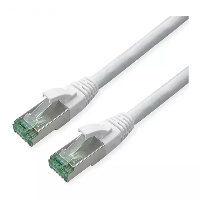 ROLINE RM Cable de red Cat.6A S/FTP (PiMF), blanco, 0,3 m