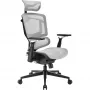 Silla de oficina Sharkoon OfficePal C50M — asiento acolchado, respaldo de malla, negra, respaldo 49 × 63 cm, anchura de asiento 50 cm
