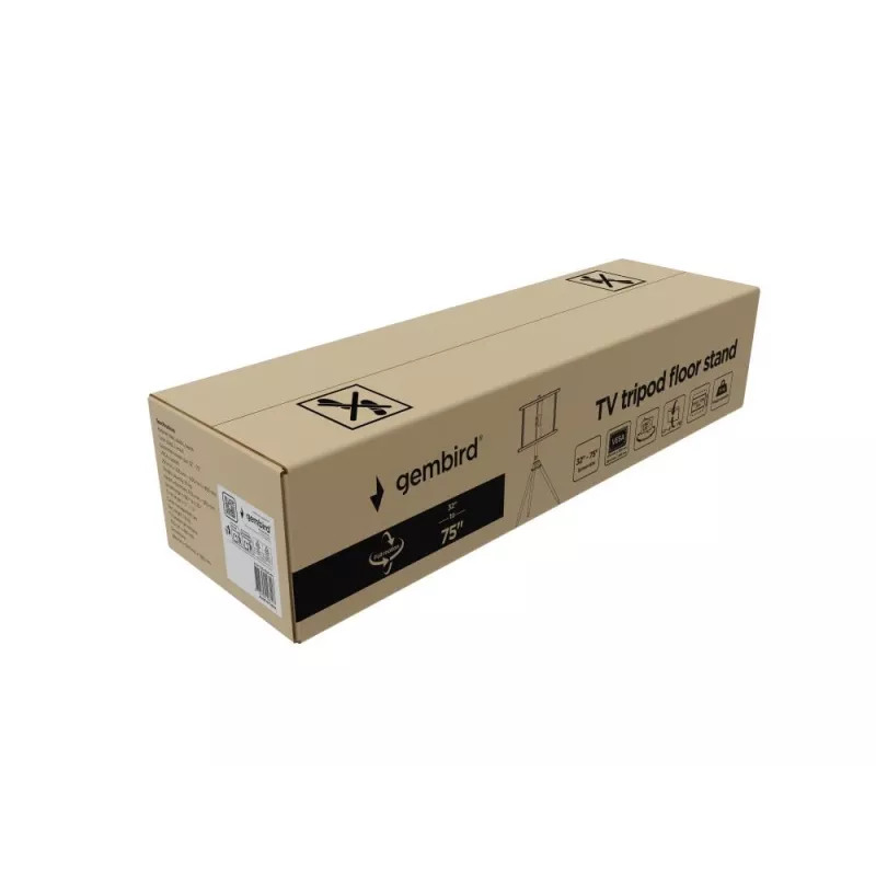 Soporte de TV Gembird TVS-75ST-01 Negro Madera