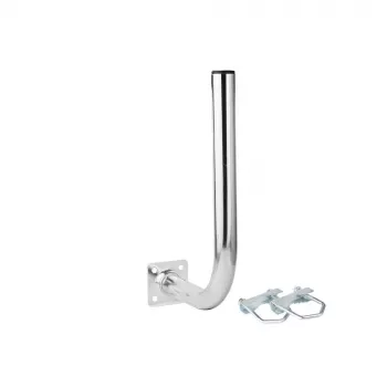 Soporte de balcón Extralink L250x400, 250x400mm, con abrazaderas M8, Acero, galvanizado