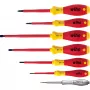 Set de destornilladores VDE Wiha 7 piezas planos, Phillips Phillips (00834)