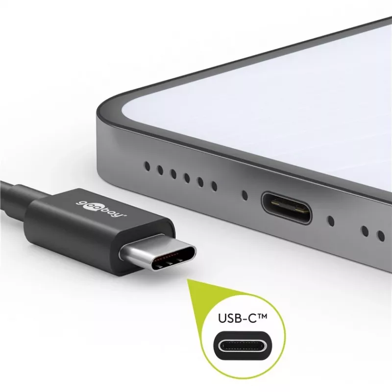 Cable de carga y sincronización USB-C Goobay, 0,5 m | 66315