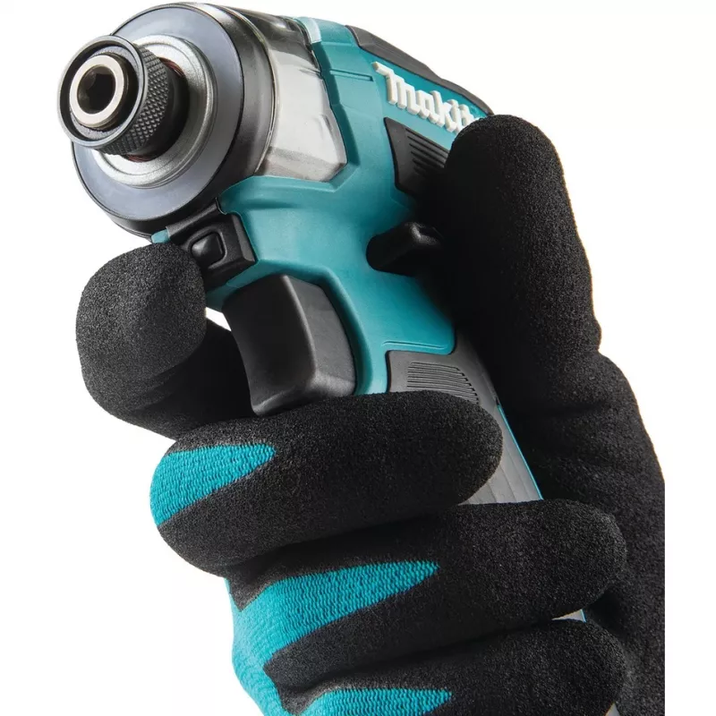 Makita DTD173RTJ atornillador de impacto a batería, 3600 rpm, con baterías, cargador y maletín, azul/negro