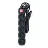 Alargador Esperanza ELK214K cable de 1.5 m 5 tomas Type E para interiores negro