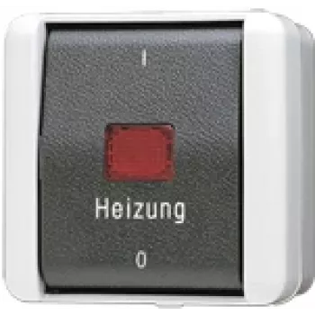 JUNG Interruptor de emergencia para calefacción 803HW WG800 IP44 Apagado 3 polos 16A/400V 803HW (803HW)
