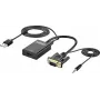 SpeaKa Professional Convertidor AV SP-12111624[conector hembra VGA - HDMI] 1920 x 1080 píxeles (SP-12111624)