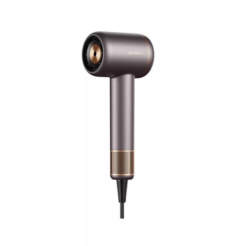 Secador de pelo Jimmy F8 1600 W, 3 ajustes de temperatura, función iónica, accesorio difusor, gris