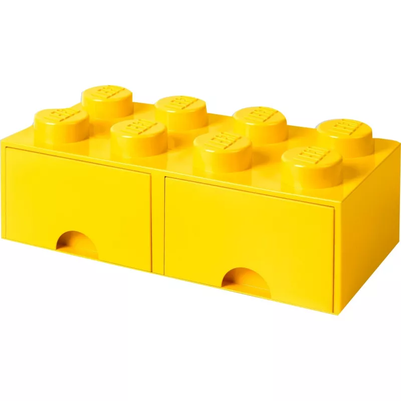Cajón de almacenamiento LEGO Brick 8 — amarillo (modelo 40061732) cajón de almacenamiento para ladrillos y piezas pequeñas