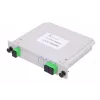 Divisor óptico PLC 1:2 SC/APC tipo Slot, Extralink, ABS negro