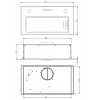 Campana extractora Akpo WK-7 MICRA 60 integrada en techo blanca