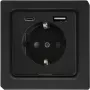 Eltako Toma de corriente antracita mate DSS55E+USBA+C-am (30055900)