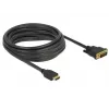 Adaptador de cable de vídeo DeLOCK 85656 5 m HDMI tipo A DVI negro
