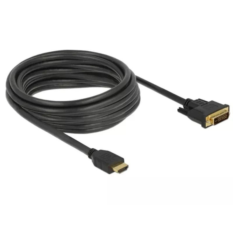 Adaptador de cable de vídeo DeLOCK 85656 5 m HDMI tipo A DVI negro