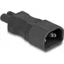 DeLOCK adaptador de alimentación IEC 60320 - C14 a C7 conector hembra 2,5 A negro