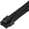 SilverStone SST-PP07E-EPS8B cable alargador EPS de 8 pines a EPS/ATX de 4+4 pines, 30 cm, negro