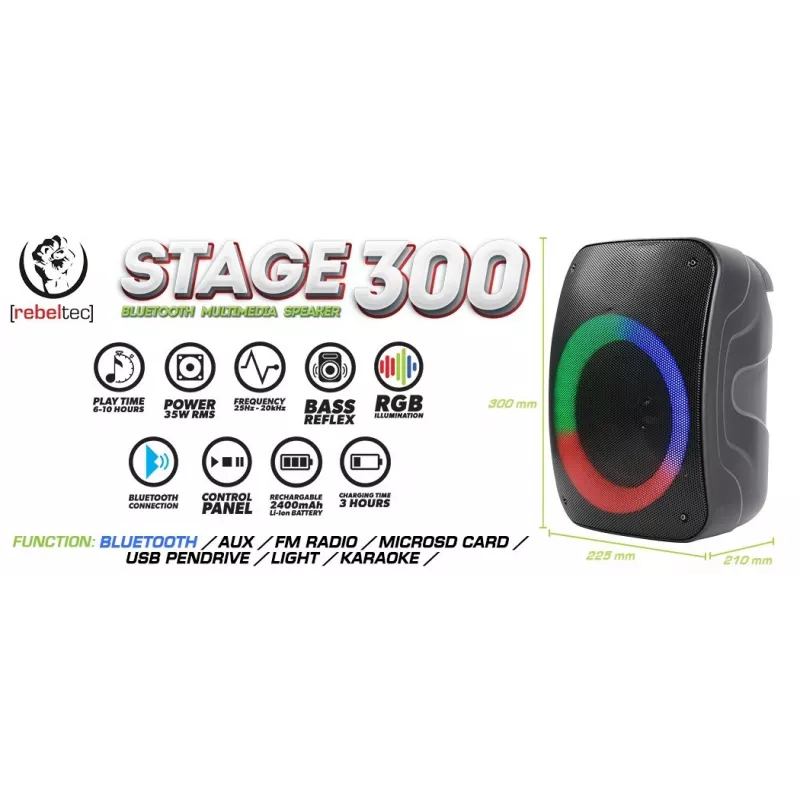 Altavoz Bluetooth Rebelt ec STAGE 300