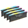 DIMM 64 GB DDR5-6000 (4x 16 GB) Quad-Kit, Memoria RAM negra, CMH64GX5M4B6000C36, Vengeance RGB, INTEL XMP