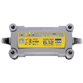 Cargador de baterías GYS FLASH 6.12 — cargador automático 12V 6A