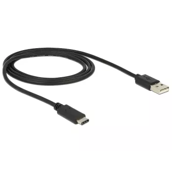 Cable USB DeLOCK 83600 USB 2.0 1m USB C USB A Negro