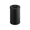 Papelera redonda de acero negra Durable 330601