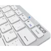 Teclado inalámbrico Inca IBK-569BT Bluetooth 78 teclas Metallic Plata