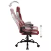 Silla de oficina Subsonic SA5642-H1 asiento acolchado respaldo acolchado marrón blanco