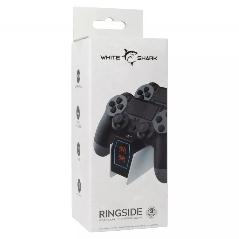 Estación de carga White Shark PS4-0417 doble para mando PS4