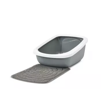 Arenero para gatos Savic Aseo Jumbo arenero cerrado para gatos 67,5×48,5×29 cm, gris, plástico